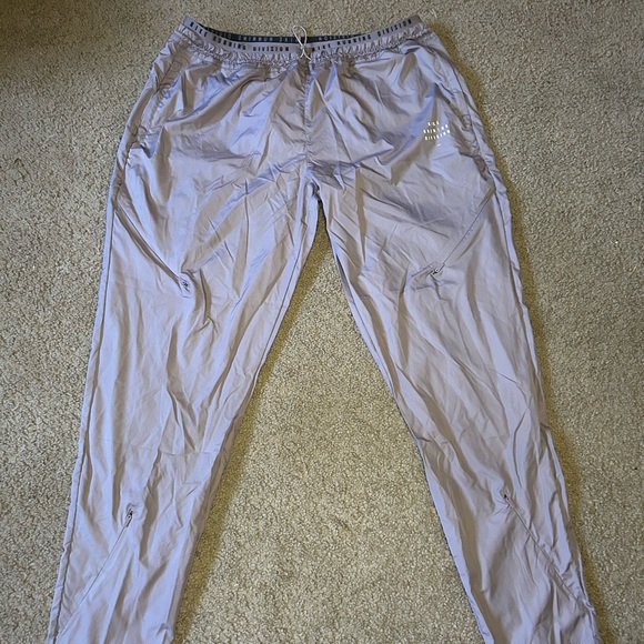 Nike Pants - Nike Lavender Track Joggers with Reflective Logo
